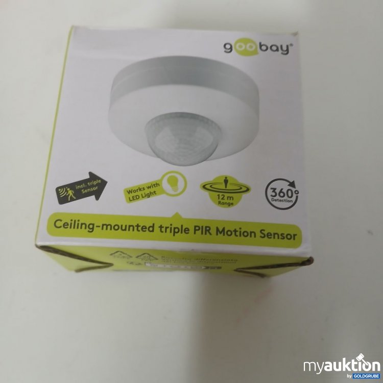 Artikel Nr. 919358: goo bay Deckenmontierter dreifacher PIR Bewegungsmelder