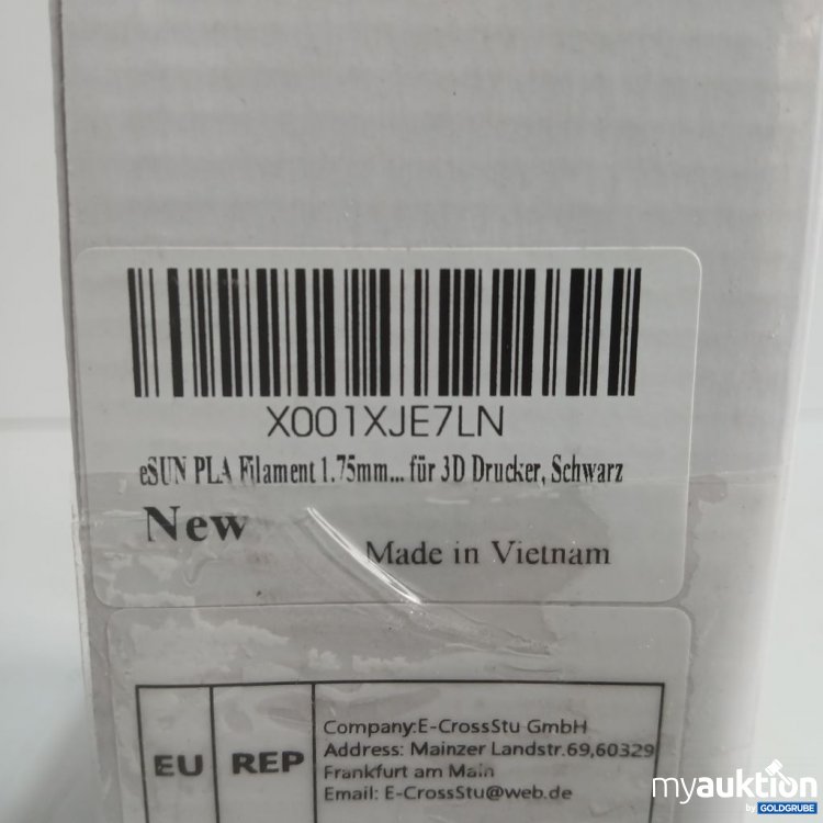Artikel Nr. 996358: eSUN PLA Filament 1,75 mm schwarz