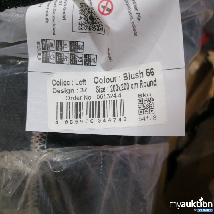 Artikel Nr. 439359: Dinars Loft 061324-4, %Teppich rund 200x200 cm, Farbe: Blush56 rosa