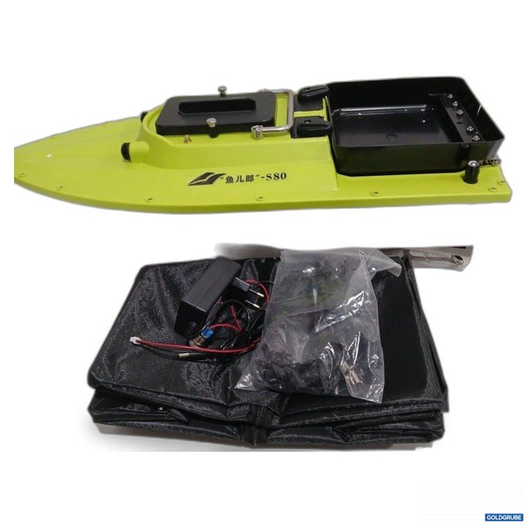 Artikel Nr. 468359 Artikel Nr. 468359: S80 Motorboot grün-weiß mit Fernbedienung und Zubehör gebraucht