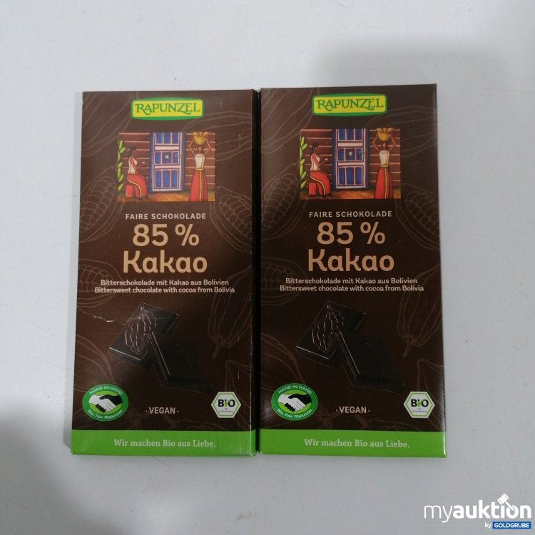 Artikel Nr. 891359: Rapunzel Faire Schokolade 85%Kakao 2x80g