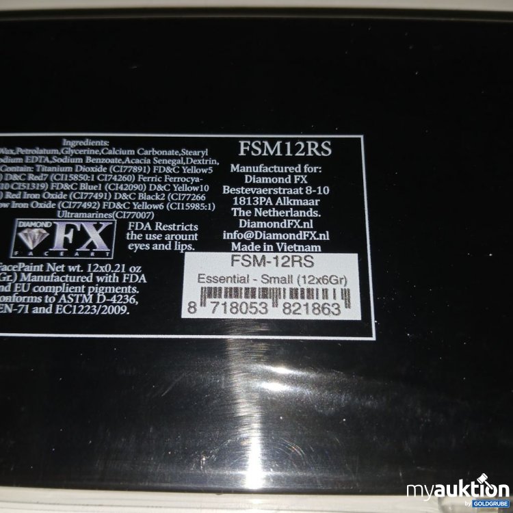 Artikel Nr. 922359: Diamond FX Face Art Farbpalette Essential Small