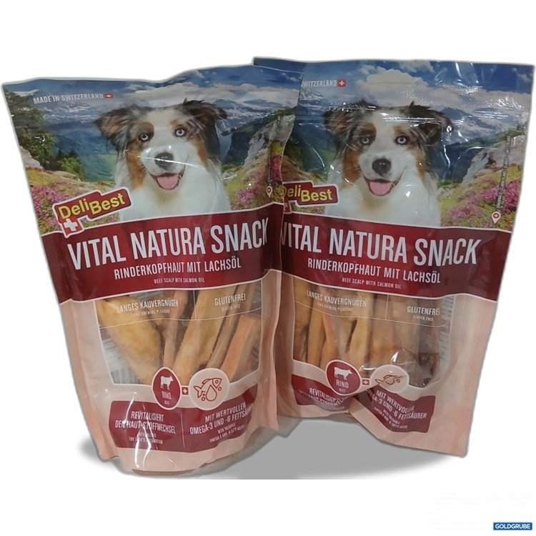 Artikel Nr. 978359: DeliBest Vital Natura Snack Rinderkopfhaut mit Lachsöl 2x200 g