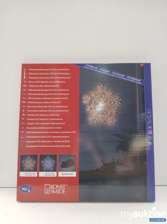Artikel Nr. 447360 Artikel Nr. 447360: KONST SMIDE LED Dekoration multifunktional 90x0,6 W Schneeflocke