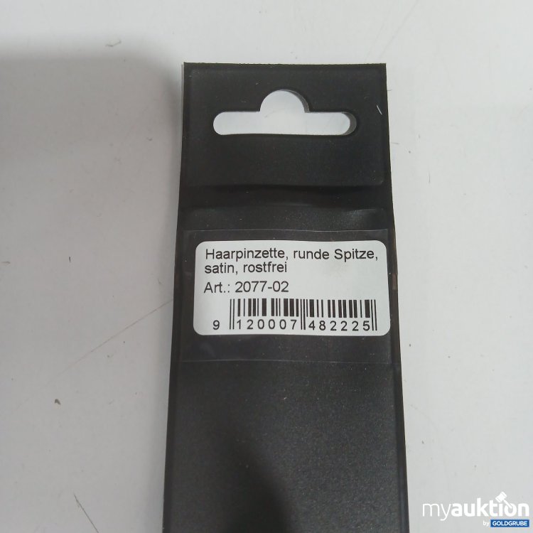Artikel Nr. 526360: canal Haarpinzette runde Spitze satin rostfrei 2077-02