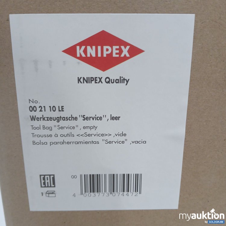 Artikel Nr. 814360: Knipex Quality Werkzeugtasche "Service" leer 002110LE