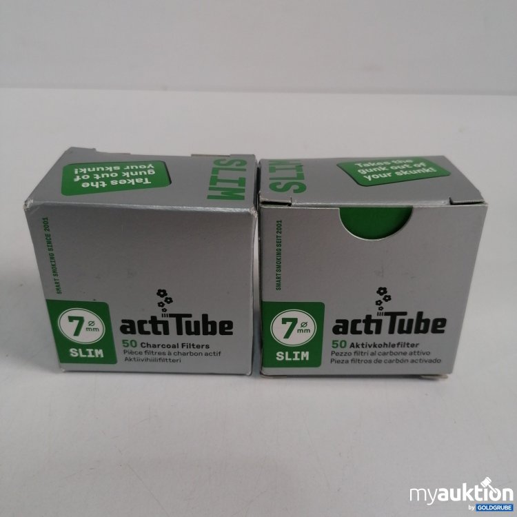Artikel Nr. 859360: Acti Tube Aktivkohlefilter 50 Stk. Slim 7mm