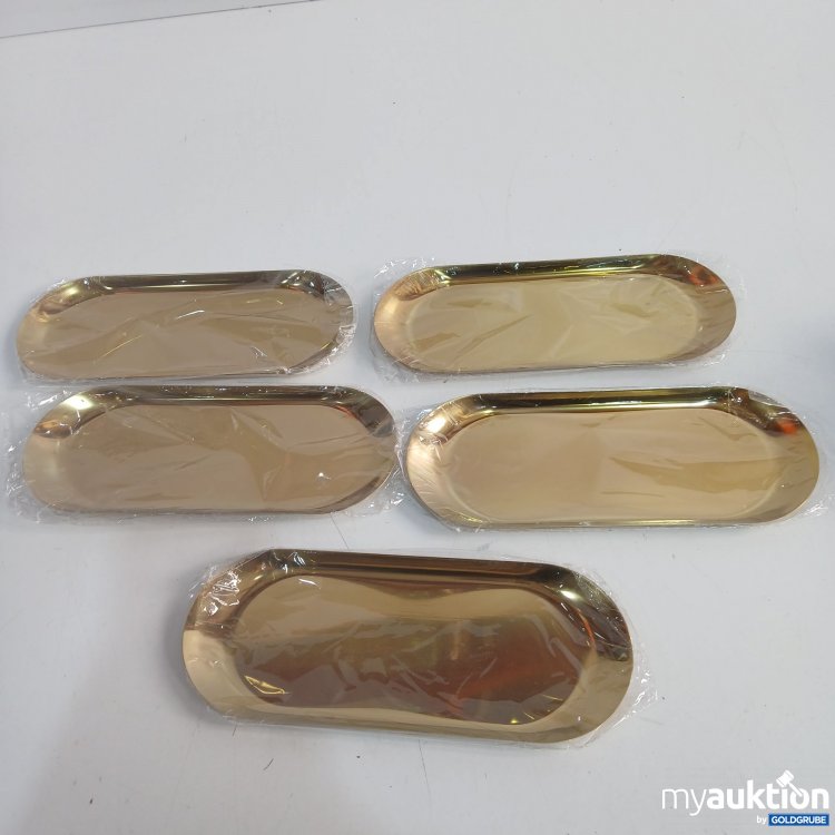 Artikel Nr. 874360 Artikel Nr. 874360: Tablett Gold ca. 23x9cm 5Stk