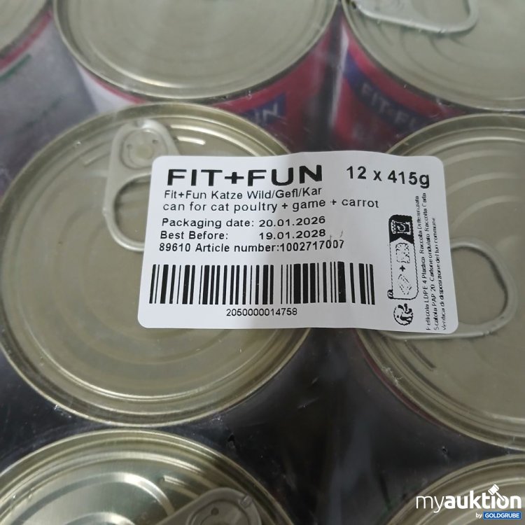Artikel Nr. 978360 Artikel Nr. 978360: FIT+FUN Ragout Katzenfutter 12x415 g