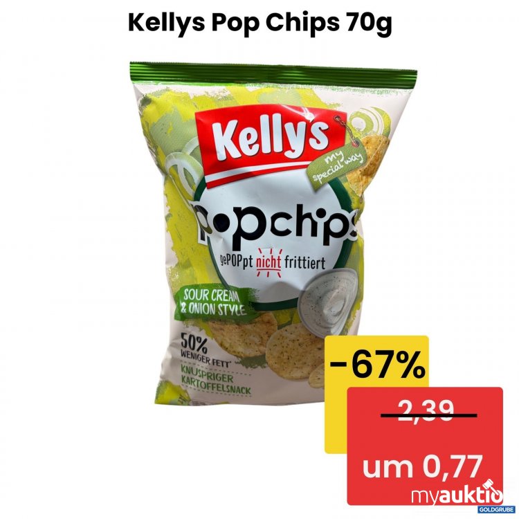 Artikel Nr. 522361 Artikel Nr. 522361: Kellys Pop Chips Sour Cream & Onion Style 70g
