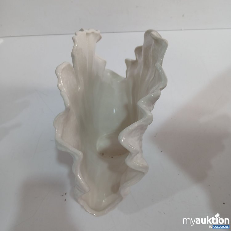 Artikel Nr. 970361 Artikel Nr. 970361: Westwing Collection Gingko Vase 32x15 H23,5cm Stoneware, Off white DEL3ZHH01-101