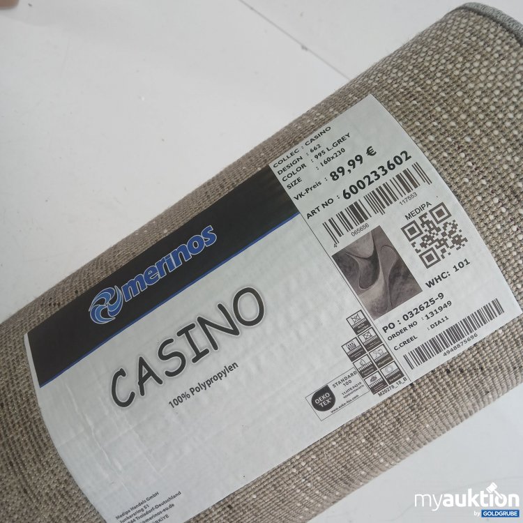 Artikel Nr. 444362 Artikel Nr. 444362: Merinos Casino Teppich 160x230 grey