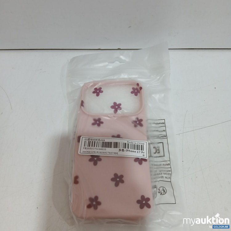 Artikel Nr. 468362 Artikel Nr. 468362: iPhone 17 Pro Hülle Blumenmuster Rosa