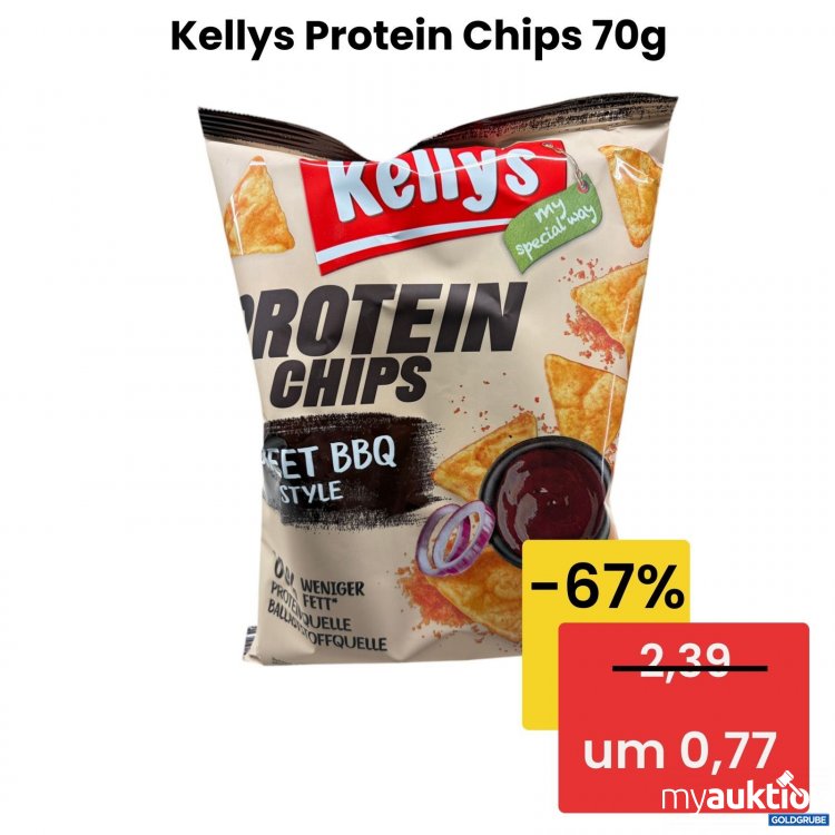 Artikel Nr. 522362 Artikel Nr. 522362: Kellys Protein Chips - Swee BBQ Style 70g