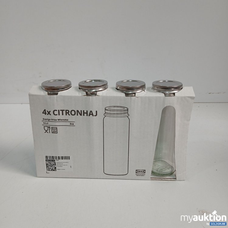 Artikel Nr. 961362: Ikea 4x Citronhaj  Desing Friso Wiersma  10cl 605 532 10 