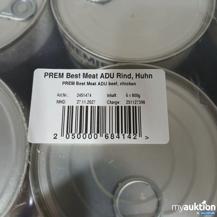 Artikel Nr. 978362: Premiere Best Meat ADU Rind, Huhn 6x800g