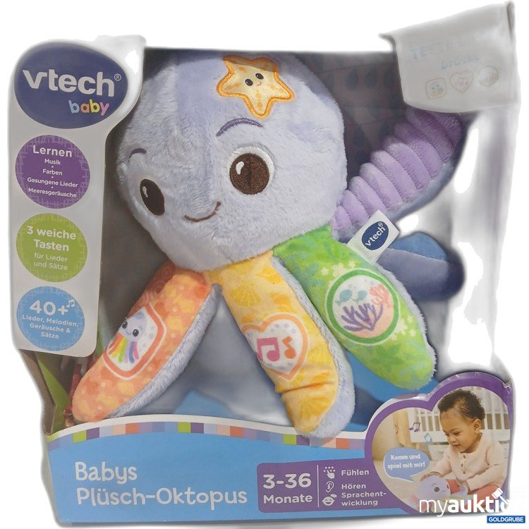 Artikel Nr. 994362 Artikel Nr. 994362: Vtech baby Plüsch-Oktopus 3-36m