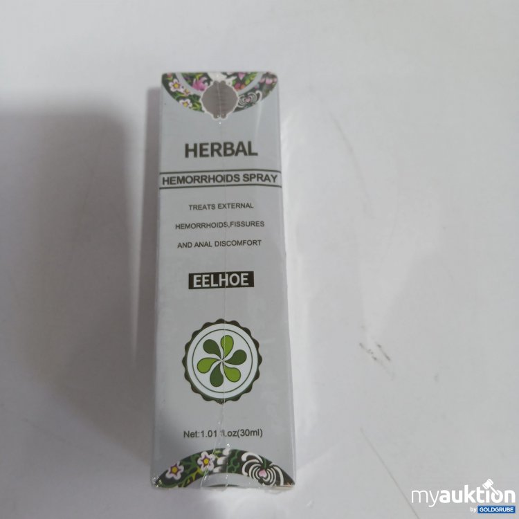 Artikel Nr. 521363 Artikel Nr. 521363: Eelhoe Herbal Hermorrhoids Spray 30ml