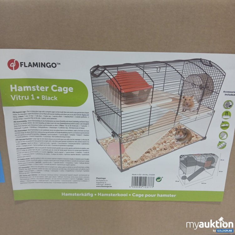 Artikel Nr. 857363 Artikel Nr. 857363: Flamingo Hamster Cage Vitru1 Black
