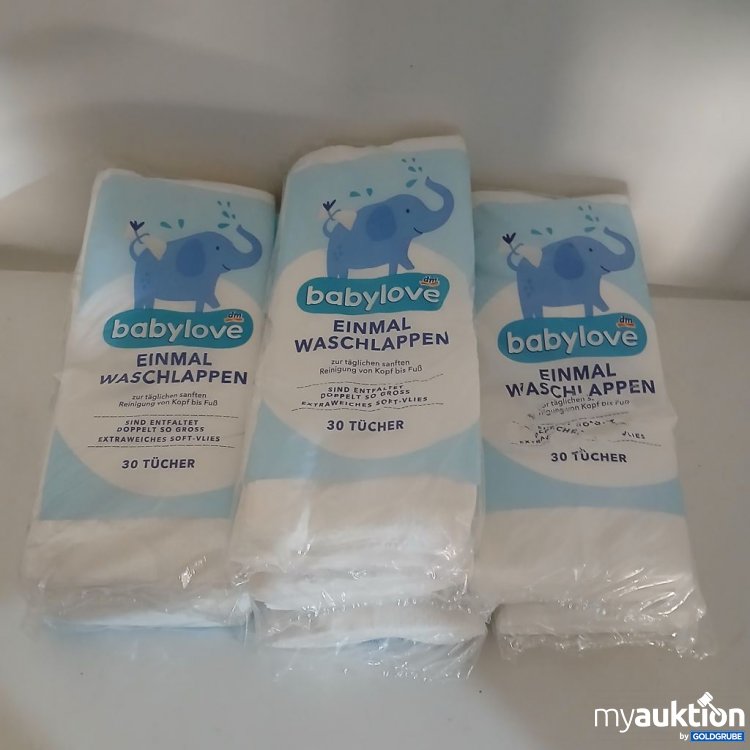 Artikel Nr. 921363: babylove Einmal Waschlappen 7x30 Tücher
