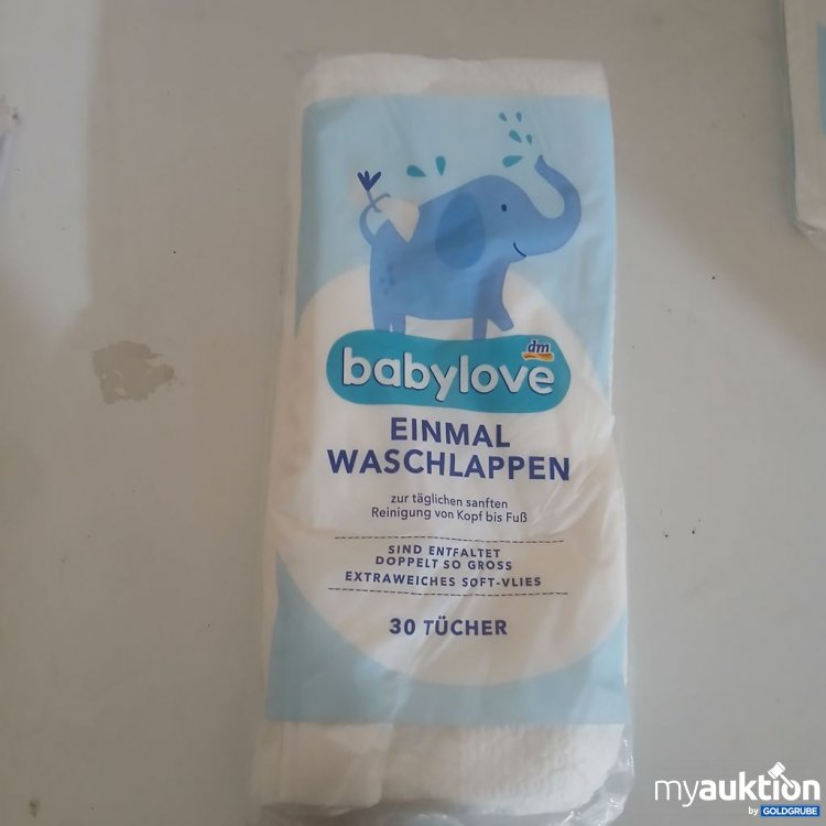 Artikel Nr. 921363: babylove Einmal Waschlappen 7x30 Tücher