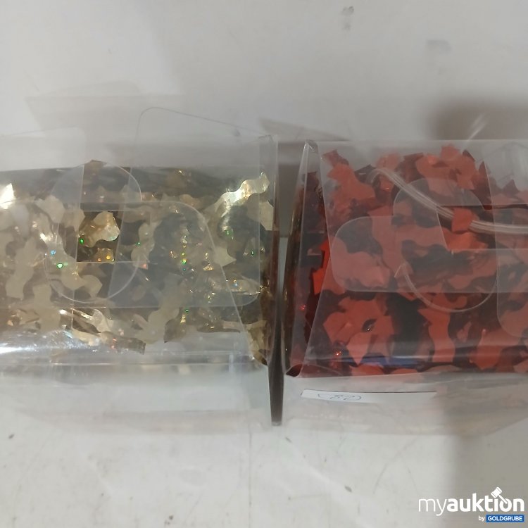 Artikel Nr. 929363: LED Girlande Gold und Rot mit je 20LED warm-weiß