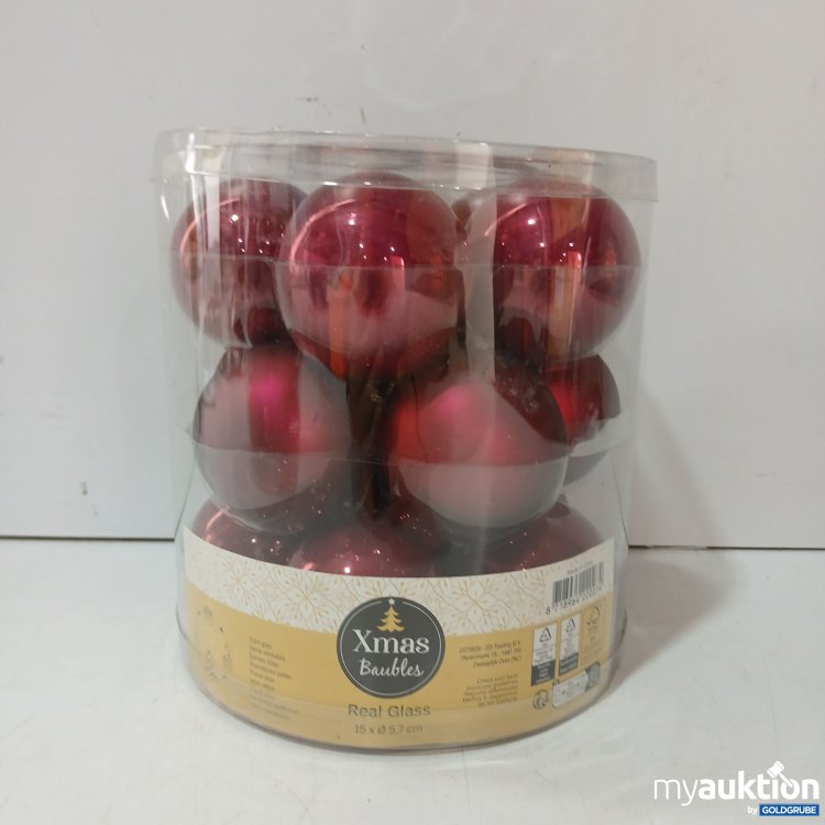 Artikel Nr. 930363 Artikel Nr. 930363: Xmas Baubles Real Glass 15x5.7cm