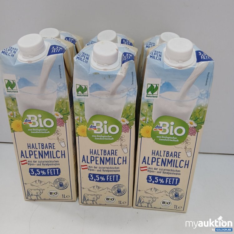 Artikel Nr. 952363: Dm Bio Haltbare Alpenmilch 3,5%Fett 6×1L