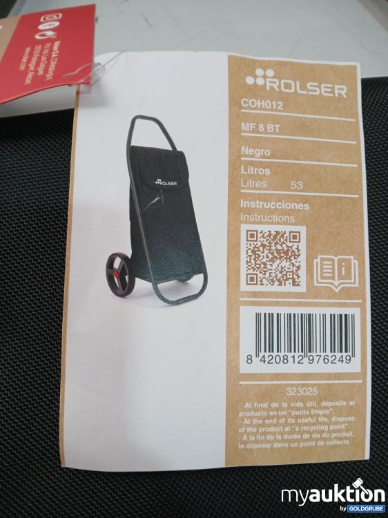 Artikel Nr. 447364 Artikel Nr. 447364: Rolser Einkaufswagen MF 8 BT schwarz 53 l