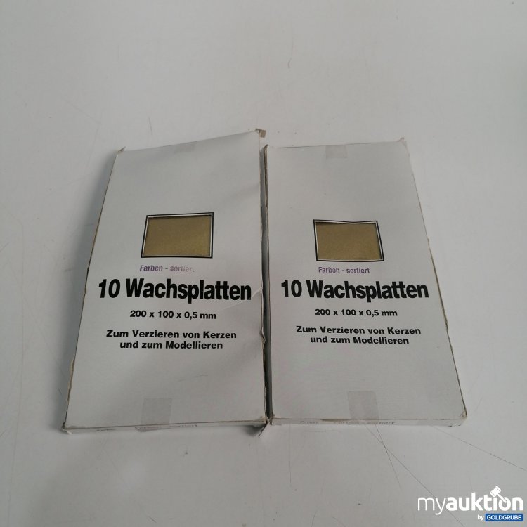 Artikel Nr. 859364: Wachsplatten 2x 10 Stk., 200x100x0.5 mm