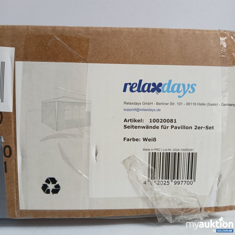 Artikel Nr. 865364: Relaxdays Seitenwände für Pavillon 2er Set 10020081