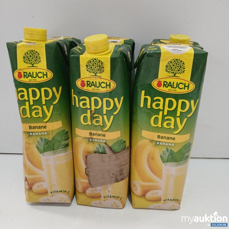 Artikel Nr. 952364 Artikel Nr. 952364: Happy Day Banane 6×1L Verpackungen Verschmutzt Verschlüsse Beschädigt