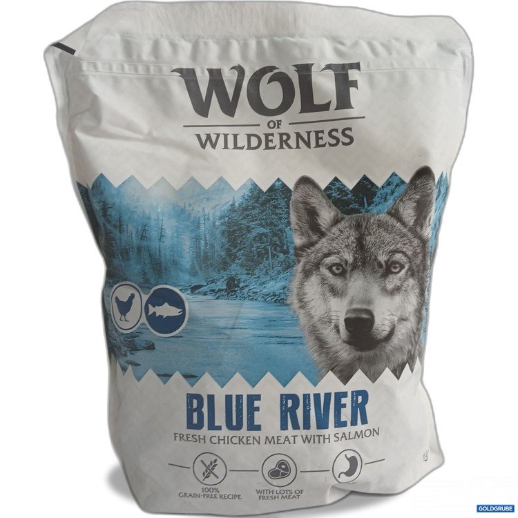 Artikel Nr. 958364: Wolf of Wildernesd Blue River fresh chicken meat with Salmon 1kg 