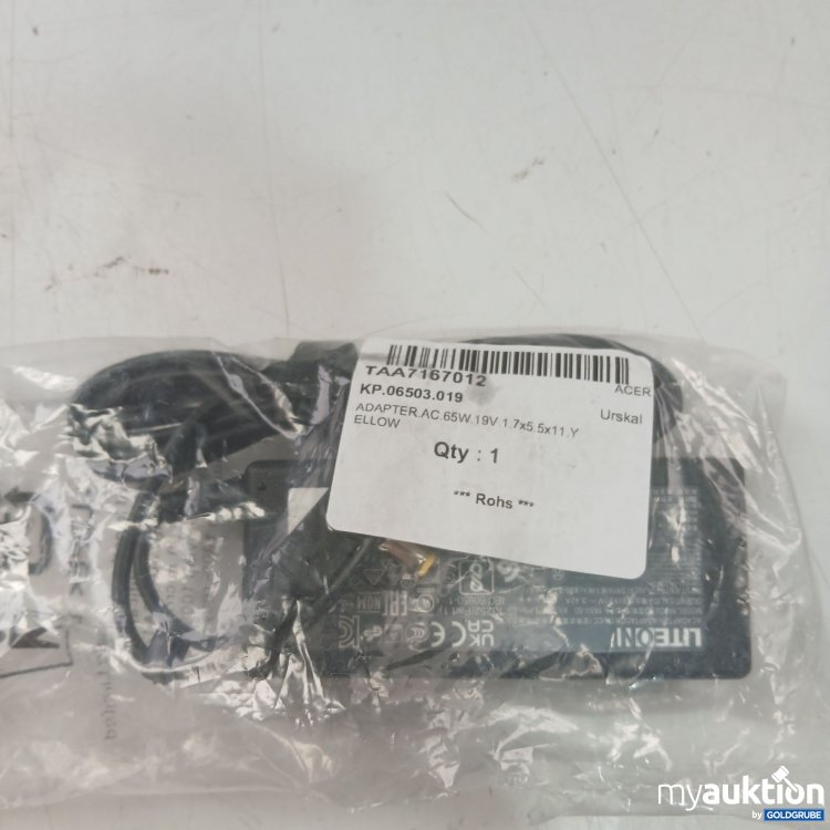 Artikel Nr. 987364 Artikel Nr. 987364: Acer Adapter ac.65W KP.06503.019