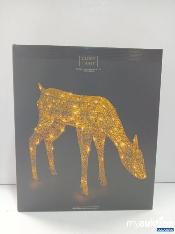 Artikel Nr. 447365 Artikel Nr. 447365: GLORY LIGHT Rehfigur mit LED-Beleuchtung 78x22,5x56,5 cm Warmweiß
