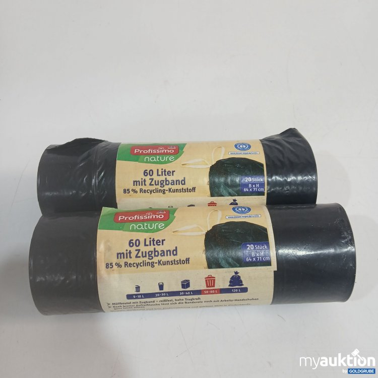 Artikel Nr. 894365: Profissimo Müllsäcke 60L mit Zugband je 20Stk  