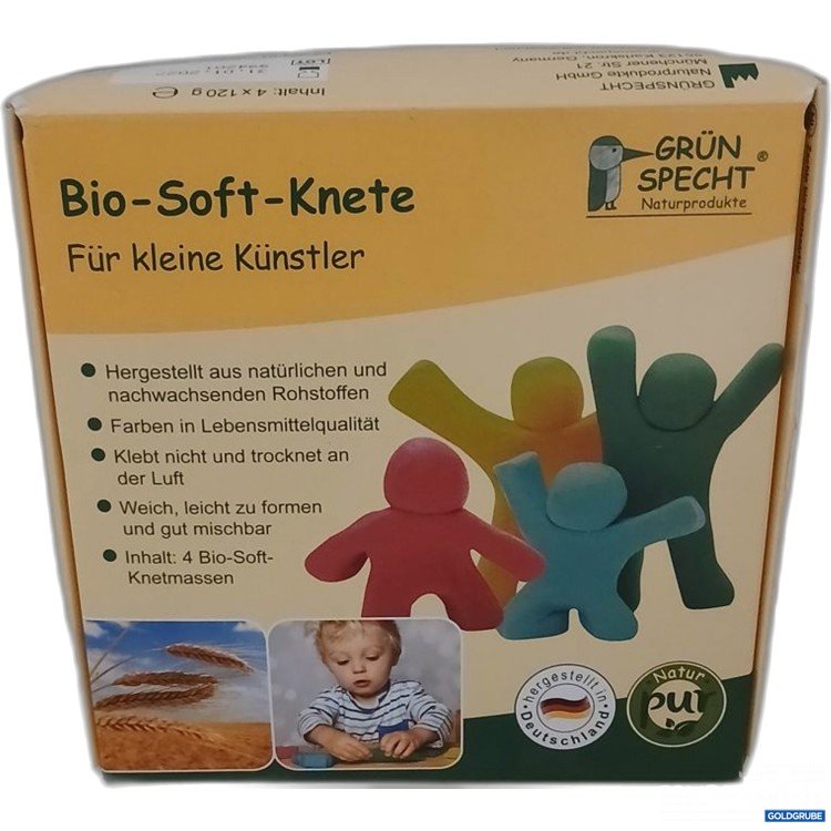 Artikel Nr. 922365: GRÜN SPECHT Bio-Soft-Knete 4x120 g