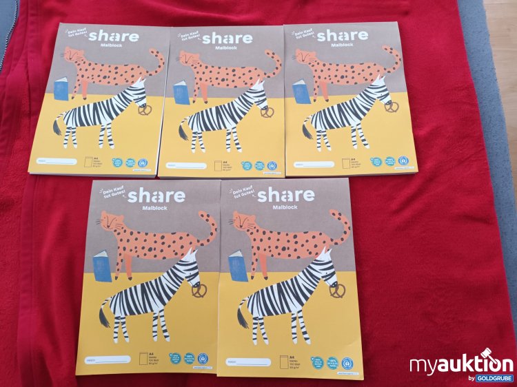 Artikel Nr. 923365: 5 x Share Malblöcke 