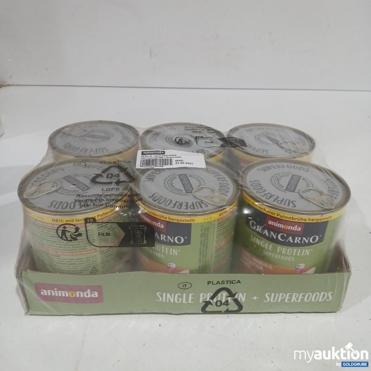 Artikel Nr. 990365 Artikel Nr. 990365: Animonda Gran Carno Single Protein Superfoods Pute+Mangold 6x800g Hundefutter