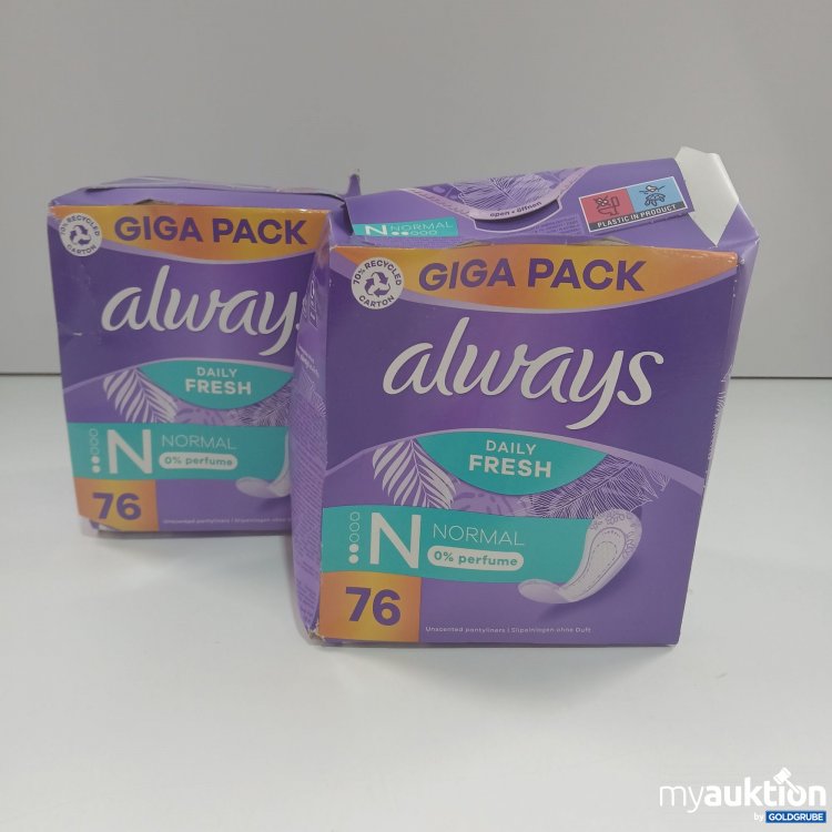 Artikel Nr. 847366: Always Daily Fresh Normal 2er Pack x76 Stück 