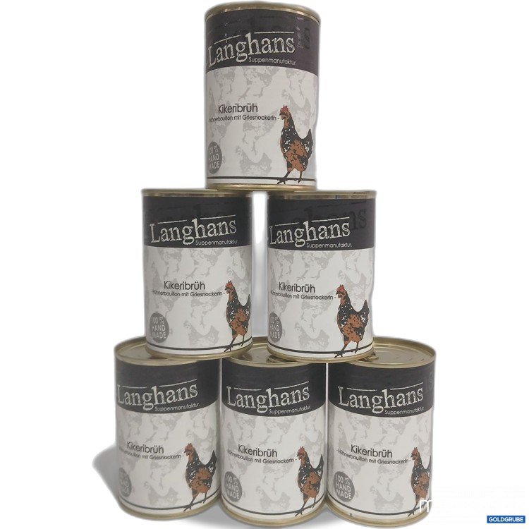 Artikel Nr. 960366: Langhans Kikeribrüh Hühnerbouillon mit Griesnockerln je 400ml 