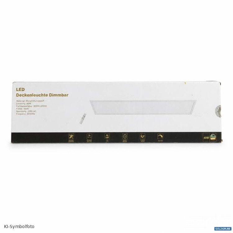 Artikel Nr. 465367 Artikel Nr. 465367: LED Deckenleuchte Dimmbar 40W Weiß 295mm x 1195mm