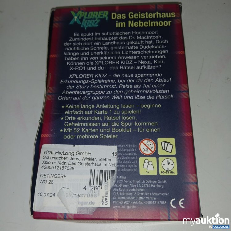 Artikel Nr. 922367: Xplorer Kidz Das Geisterhaus im Nebelmoor Spiel