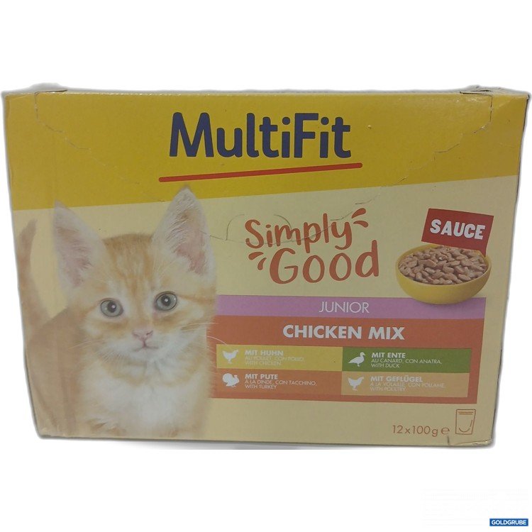 Artikel Nr. 989367 Artikel Nr. 989367: Multifit Simply Good Junior Chicken Mix in Sauce 100g 12Stk