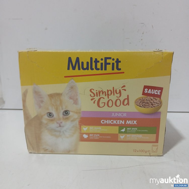 Artikel Nr. 989367 Artikel Nr. 989367: Multifit Simply Good Junior Chicken Mix in Sauce 100g 12Stk