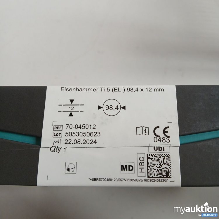 Artikel Nr. 442368: Dental Concept Systems Eisenhammer Ti 5 98,4 x 12 mm