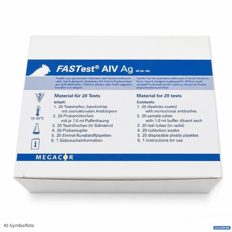 Artikel Nr. 466368 Artikel Nr. 466368: Megacor FASTest AIV Ag Testkit 20 Tests