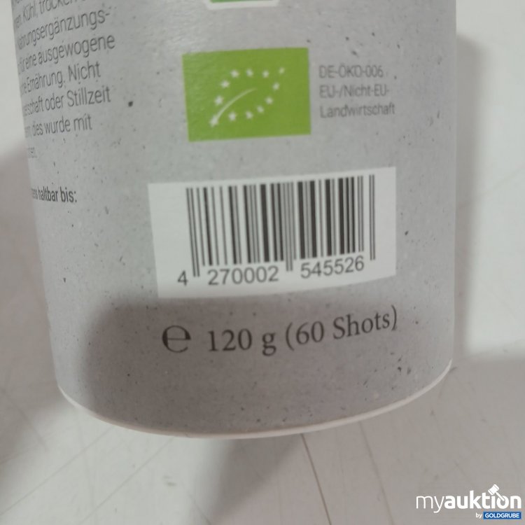 Artikel Nr. 469368: Hansegrün 60 BIO Ingwer Shots Pulver 120 g