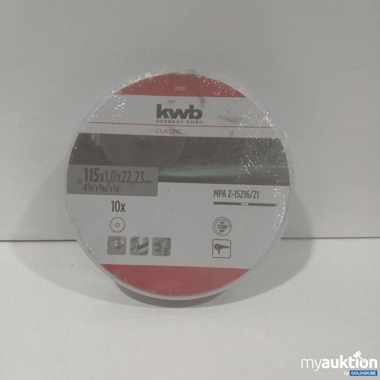 Artikel Nr. 873368 Artikel Nr. 873368: kwb Germany Trennscheiben 10 Stk.