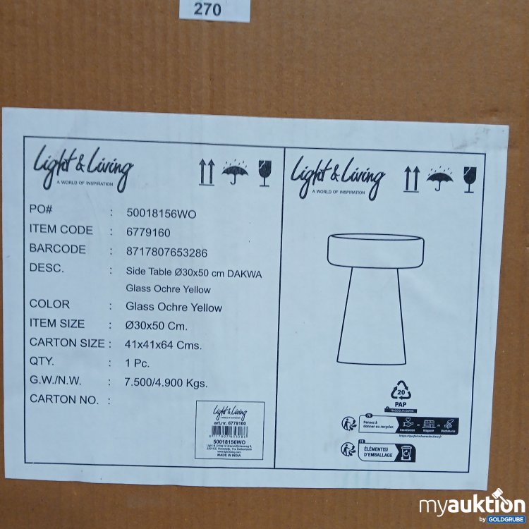 Artikel Nr. 877368: Light&Living  Side Table 50018156WO